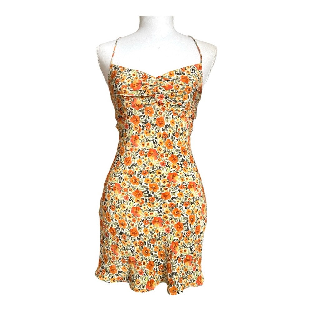 Bec + Bridge Wild Poppies Floral 100% Silk Mini Dress dainty feminine‎ romantic